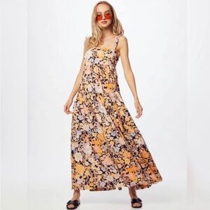 EUC Free People Sloped Maxi Sundress